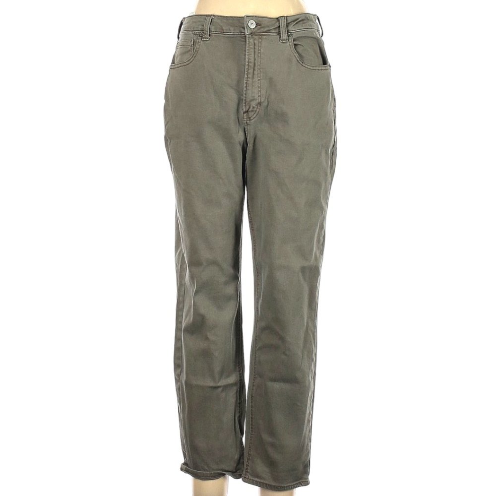 American Eagle Stretchy Cargo Jeans Olive Green